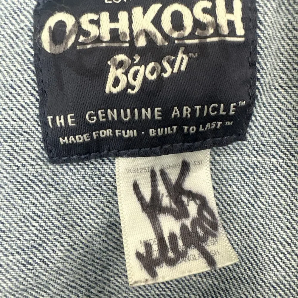 OshKosh Kids Denim Jean Jacket - Size 14 - Button Snap